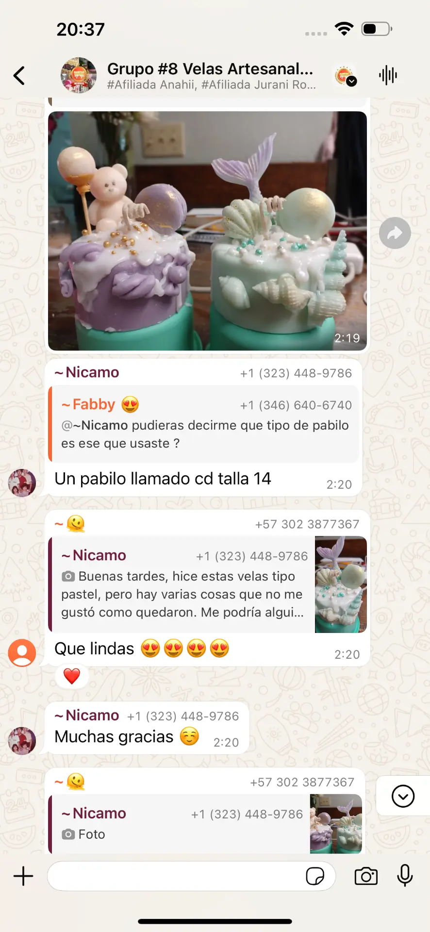 Trabajo compartido por alumnas del curso